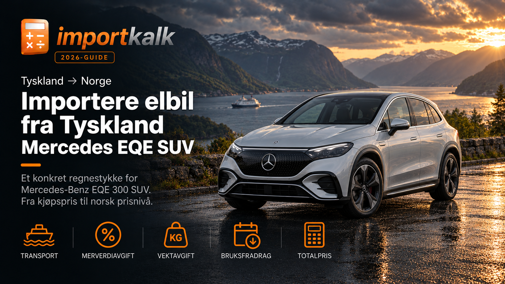 Importere elbil fra Tyskland: Mercedes EQE 300 SUV