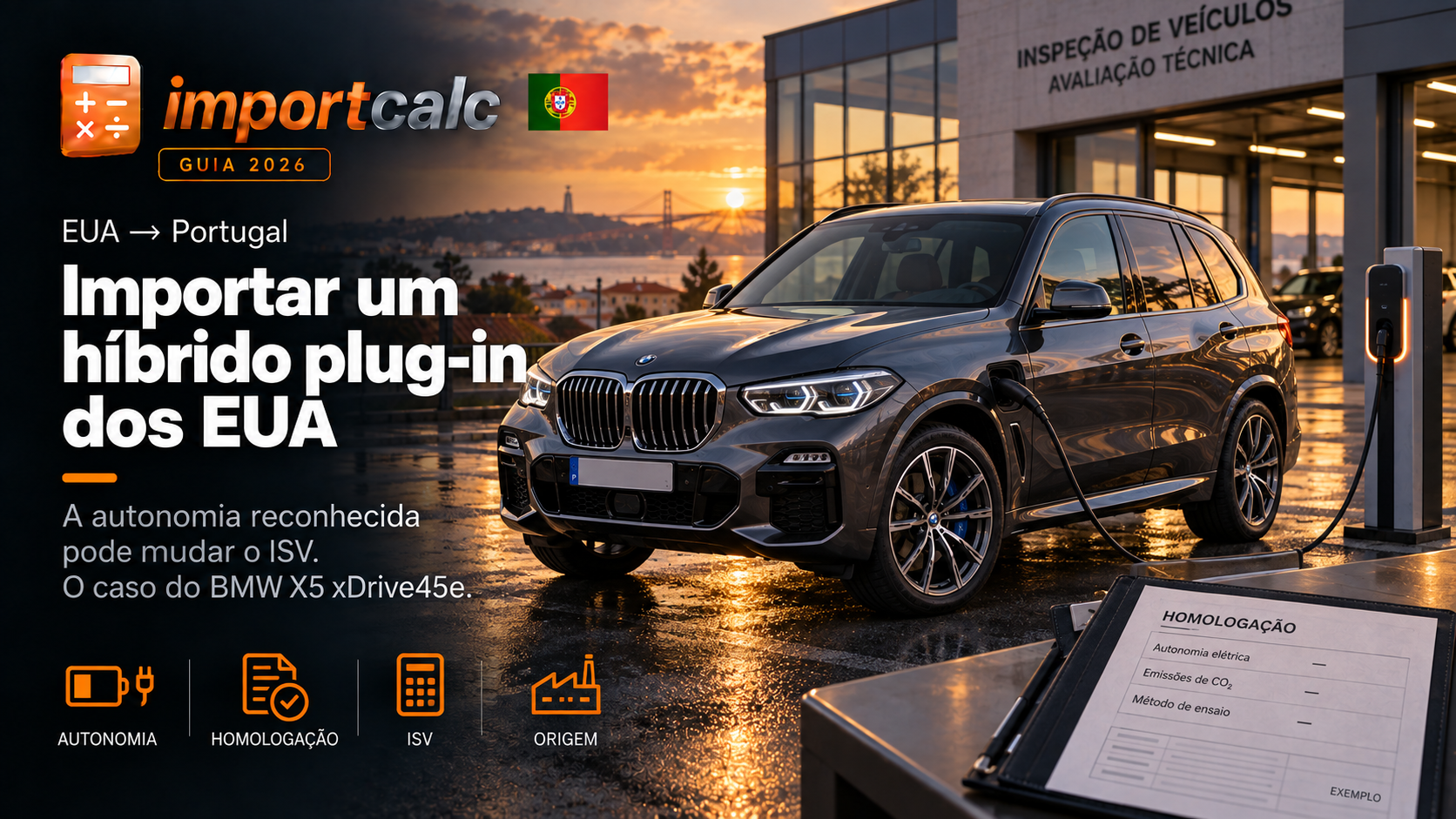 Importar híbrido plug-in dos EUA: ISV e direitos em 2026