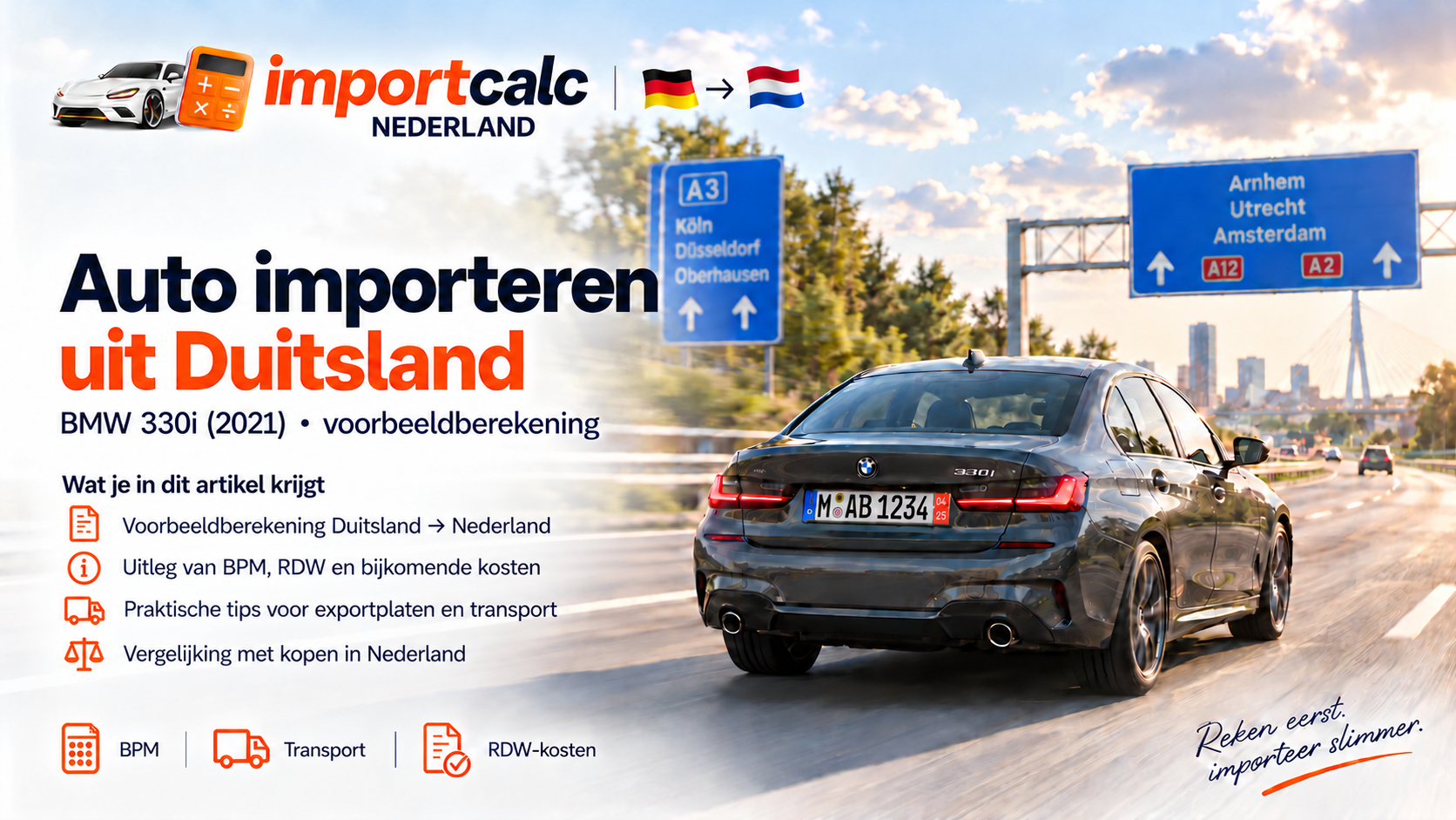 Auto importeren uit Duitsland: kosten 2026